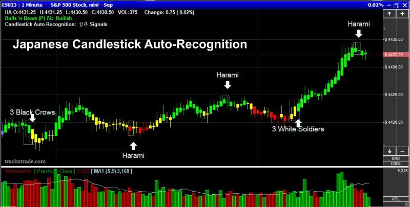 Track 'n Trade Candlestick Auto-Recognition